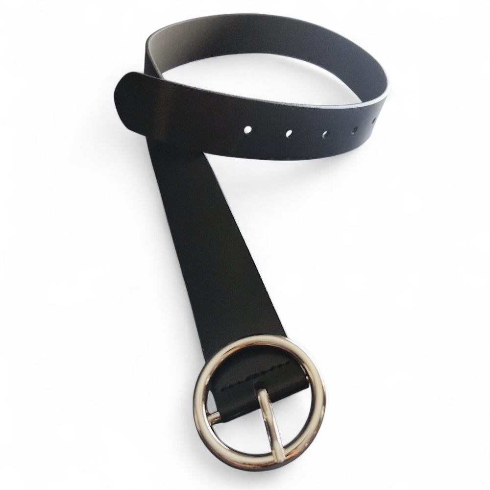 Women's Round Buckle Belt- Wild Fable Black - Womens XS -Target - Picture 6 of 8